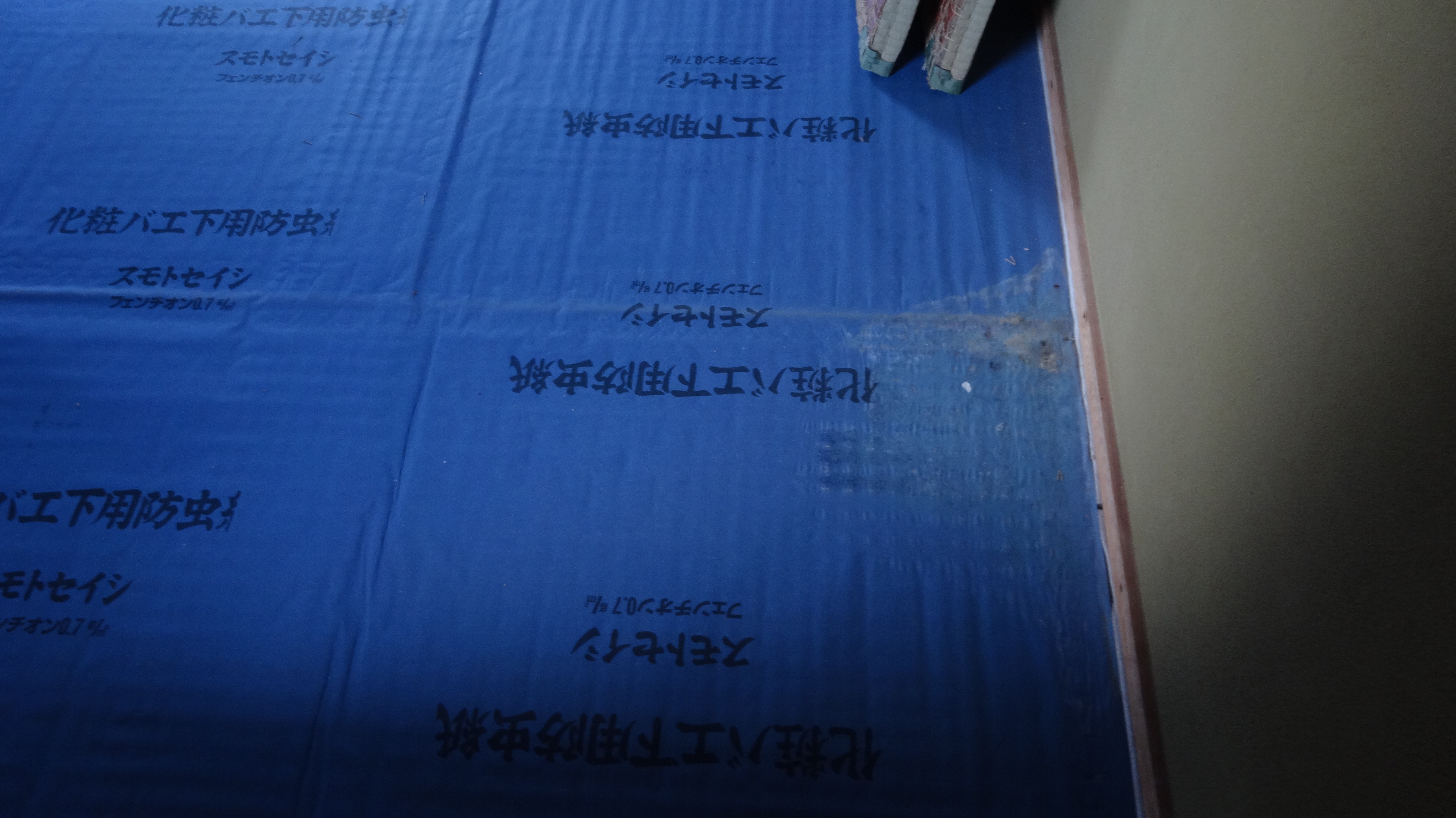 湿気で防虫シートにカビが生えてました・・・ショック！！